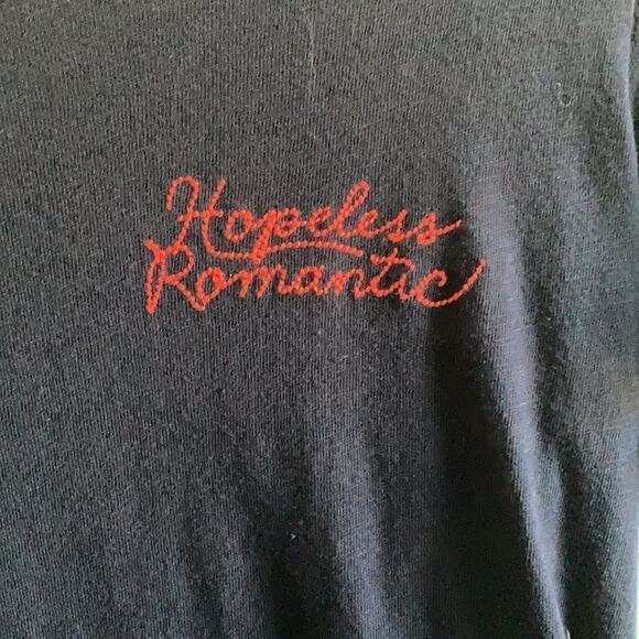 J. CREW NWT Collectors Hopeless Romantic Graphic Lover New Romantics T Swift Tee - Picture 2 of 7